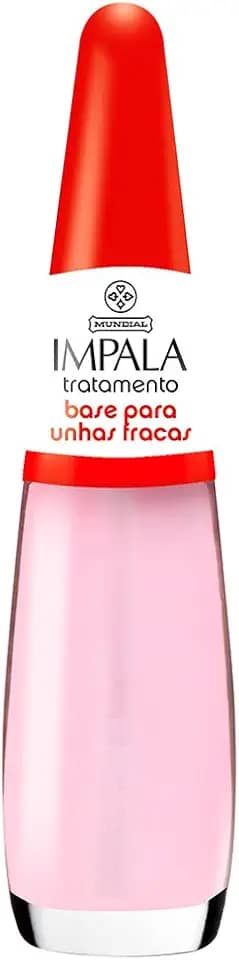 Esmalte Tratamento Base Para Unhas Fracas, Impala Cosmeticos, Rosa