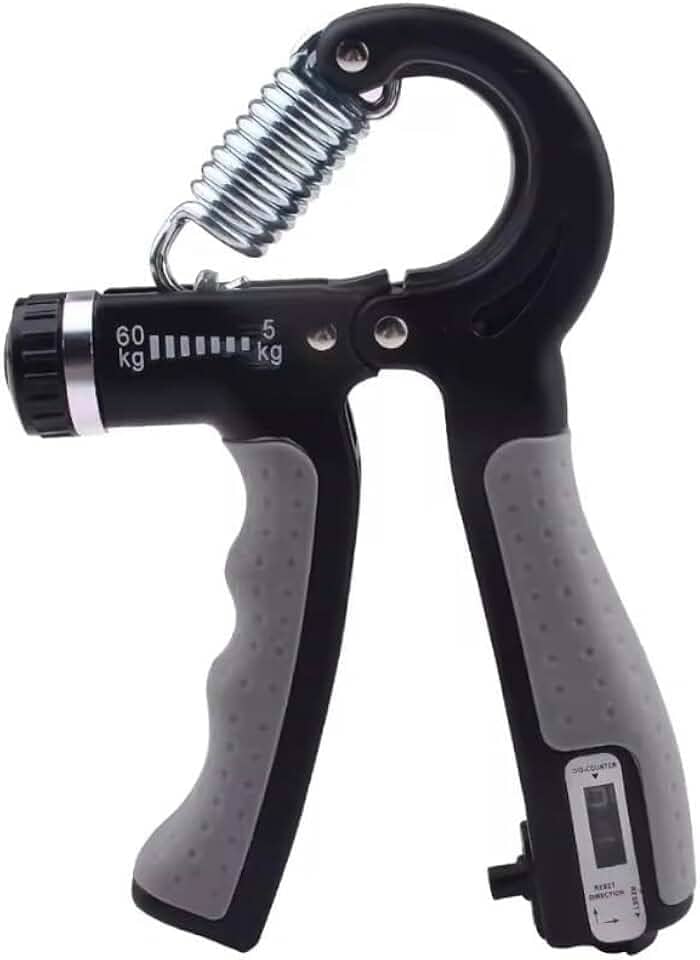Hand Grip Exercitador de Mãos Ajustável 5–60kg – Com Contador, Portátil, Ergonômico e Ideal para Força e Reabilitação