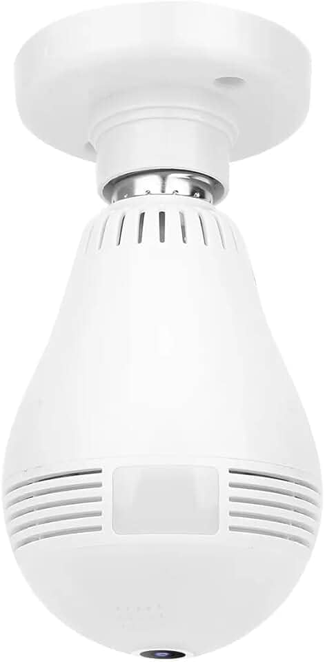 Lâmpada Camera Espiã IP Led Wifi Hd Lâmpada Câmera Segurança Panorâmica 360° - YODHE