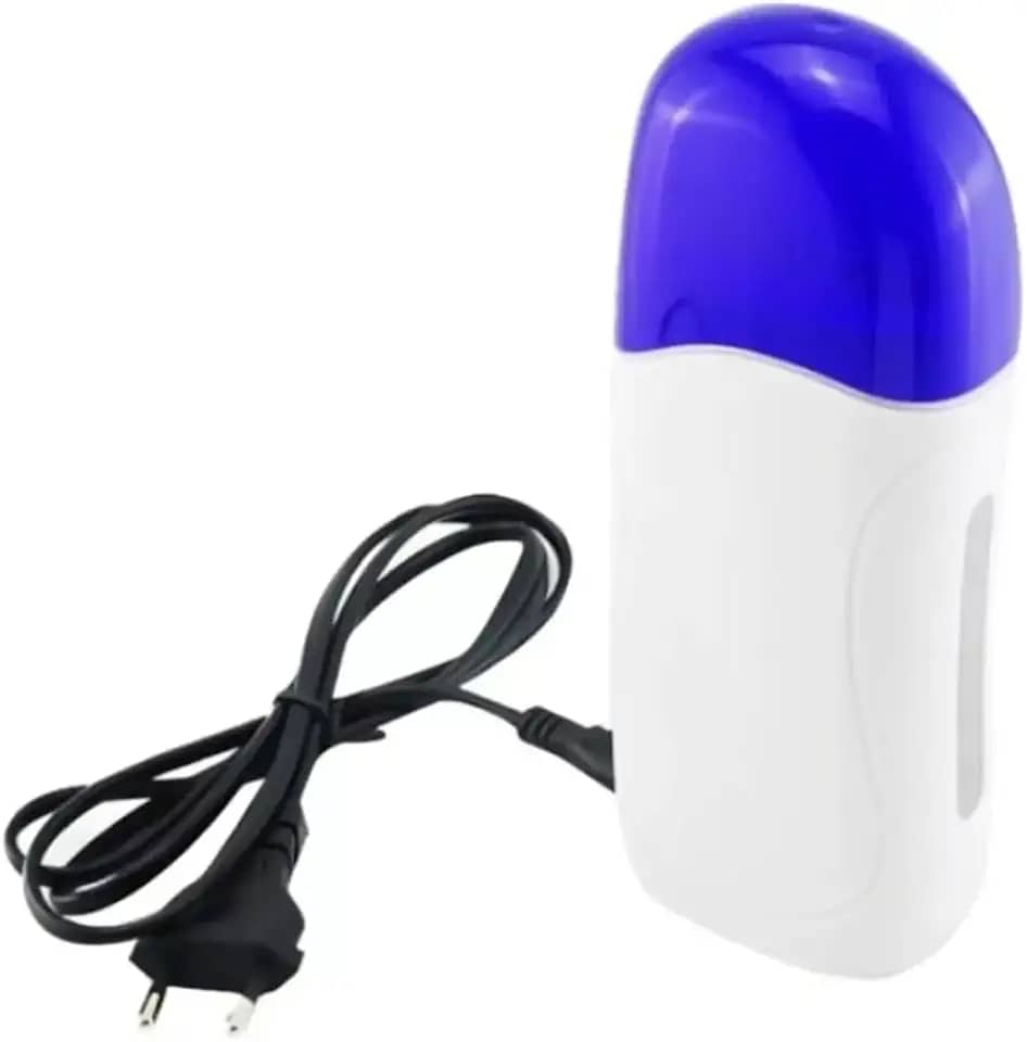 Aquecedor Aparelho Portatil Roll-on Depilação Em Cera Azul