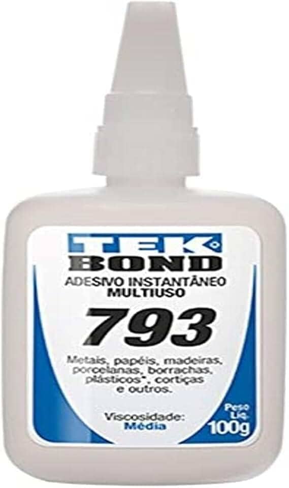 Adesivo Instantâneo 793 100g Bico Anti-entupimento - Unidade