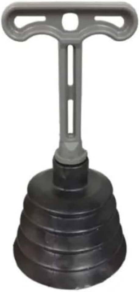 1 Desentupidor de Pia Sanfonado Reforçado em Borracha com Cabo Plástico – Alta Sucção e Vedação para Cozinha e Banheiro | Utilidades Domésticas | Desentupidor Sanfonado Potente e Durável