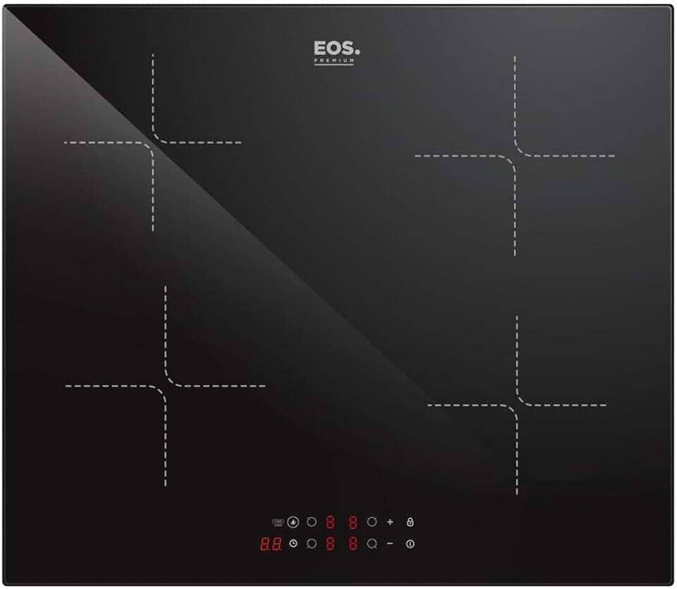 Cooktop de Indução 4 Bocas Eos com Painel Touch Preto 7200w Eci04ep3 220v