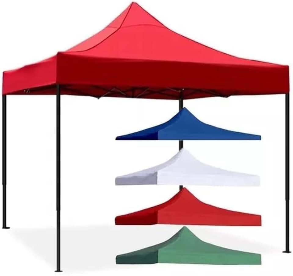 Barraca, Tenda Gazebo 3x3 Sanfonada Aço Galvanizado, Para Feira, laser, Praia, Camping, Estande, Casamento,Jardim (Vermelha)