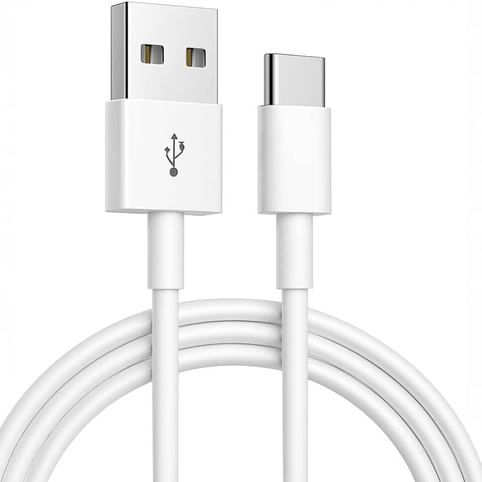 Cabo USB/USB-C Super Resistente Compatível Compatível com iPhone 15, 15 Pro/Max, iPhone 16, 16 Pro/Max, iPhone 17, 17Pro/Max, Samsung Galaxy, IOS/Android