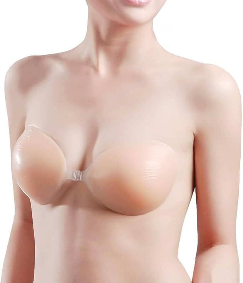 Kit 2 Sutiã Silicone Invisível Sem Alça Levanta Seio - Adesivo Push Up Sutien