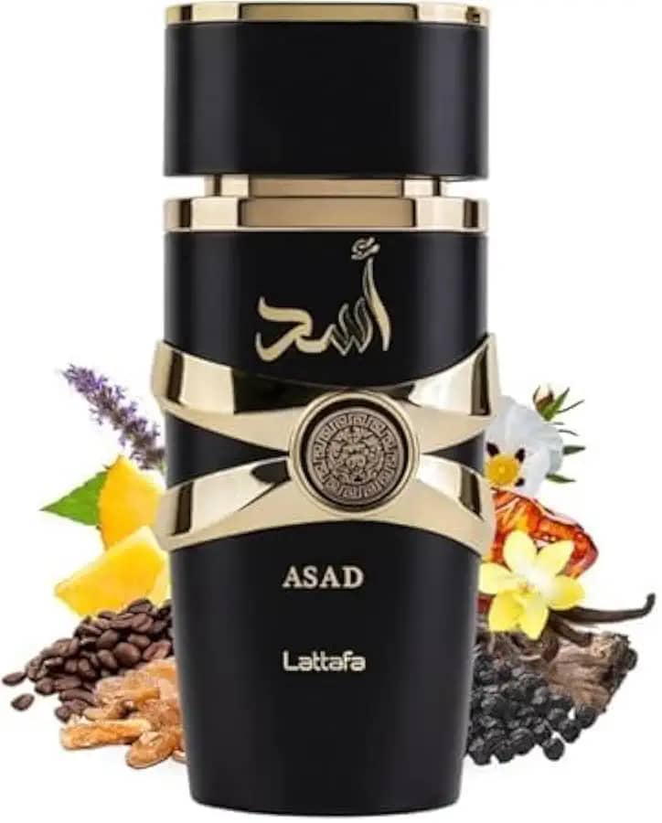 Perfume Arábe Asad de Lattafa 100ml Original, Fragrância Oriental Premium, Eau de Parfum