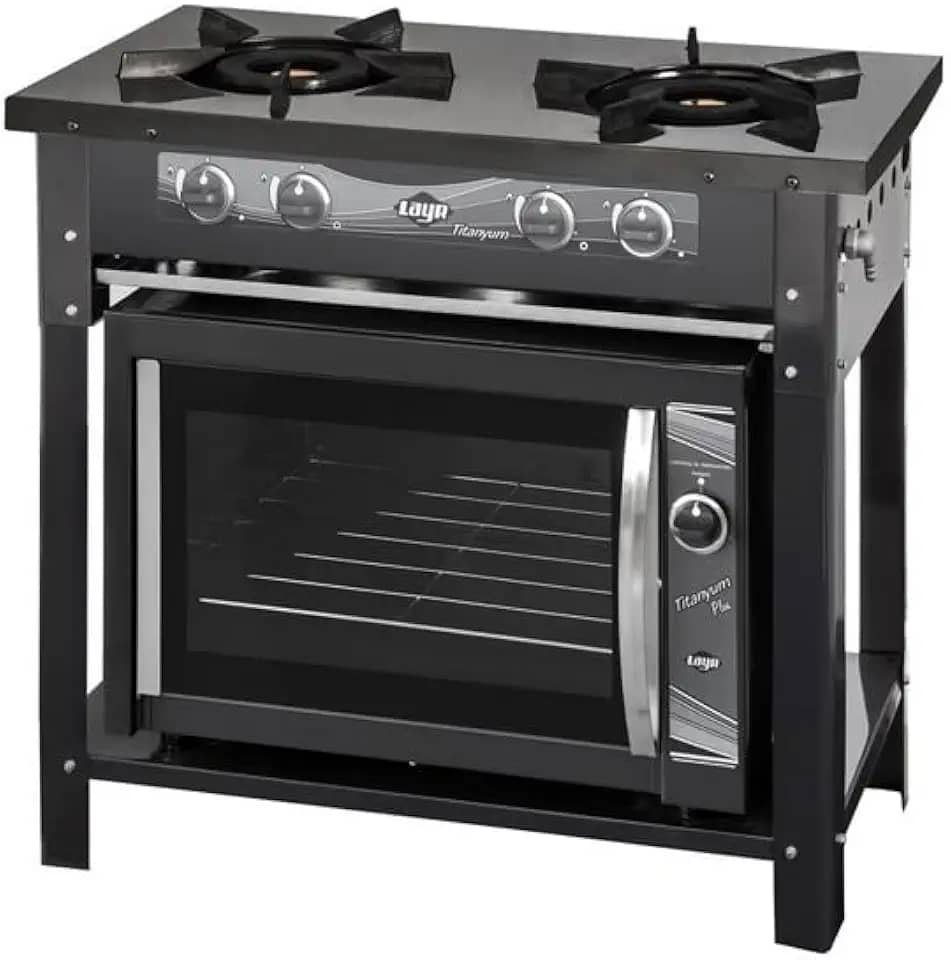 Fogao Titanyum Esmaltado Industrial 2 bocas + Forno a gas Titanyum Plus Industrial