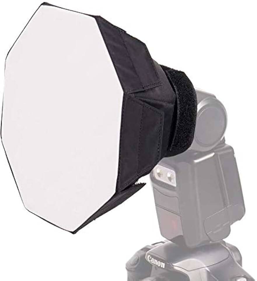 Difusor octogonal de 20cm softbox mini octabox