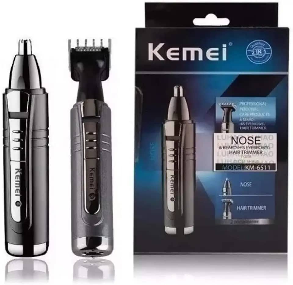 Maquina Barba Kemei Nariz Sobrancelha Cabelo Recarregável Km-6511.
