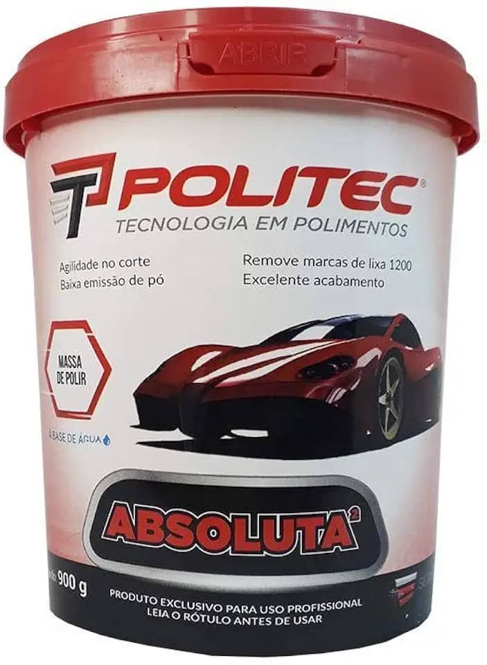 Massa de Polir Absoluta 2 900g Politec