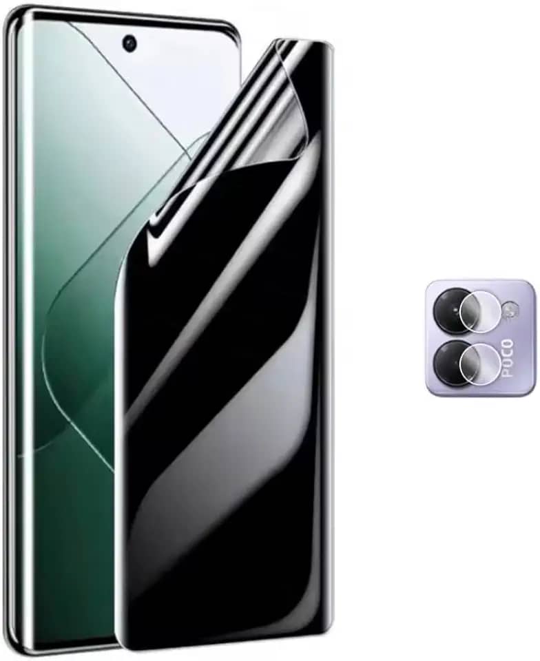 FIT IT Película Privacidade Hidrogel HD + Película Protetora Câmera Lente para Xiaomi POCO M7 Pro 5g