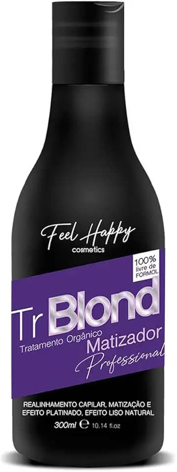 Escova Progressiva Sem Formol Blond Loiro 300ml Feel Happy