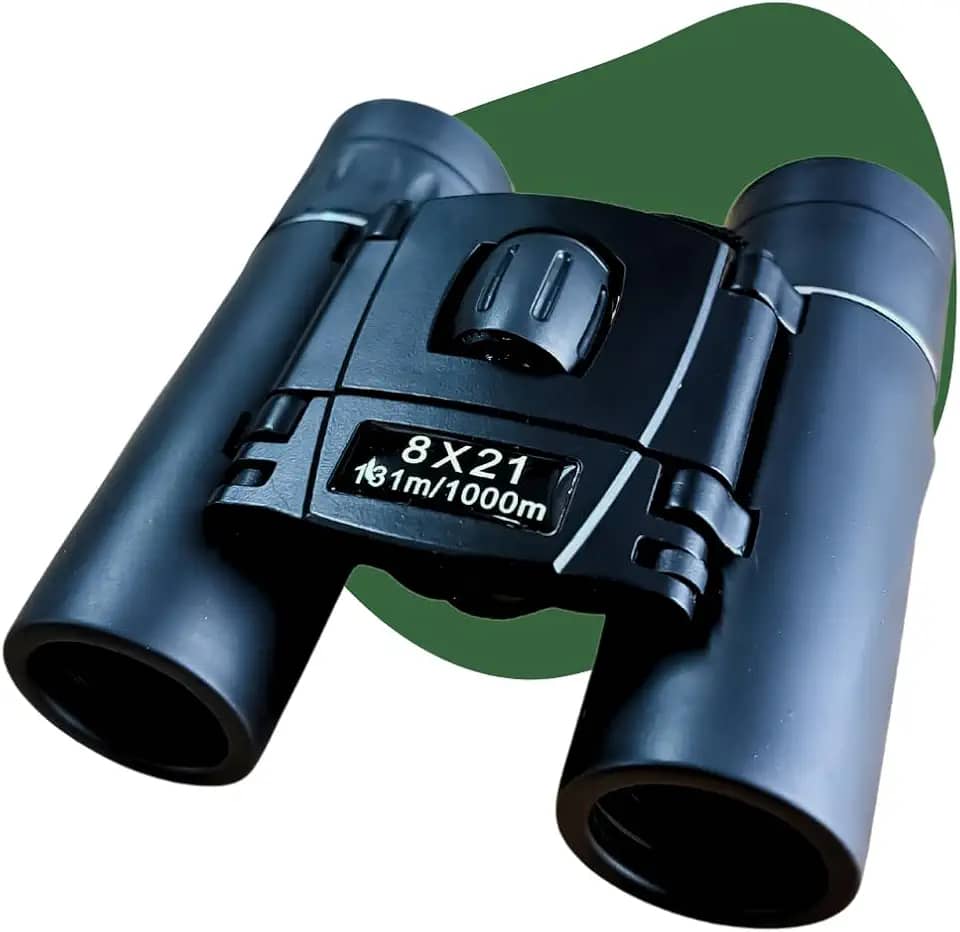 Binóculo Profissional Longo Alcance 8x21 Alta Nitidez Ajuste Dioptria Foco Regulável Acabamento Emborrachado