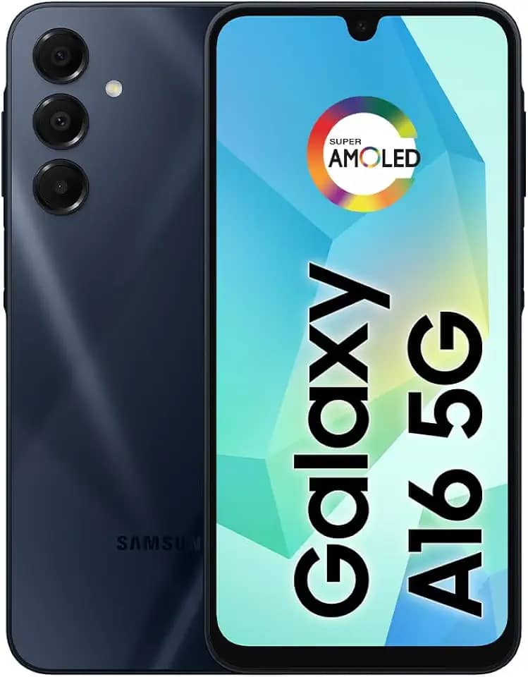 Celular Samsung Galaxy A16 5G, 128GB + 4GB RAM, Câmera de até 50MP, Tela 6.7', NFC, IP54, Bateria 5000 mAh - Azul Escuro