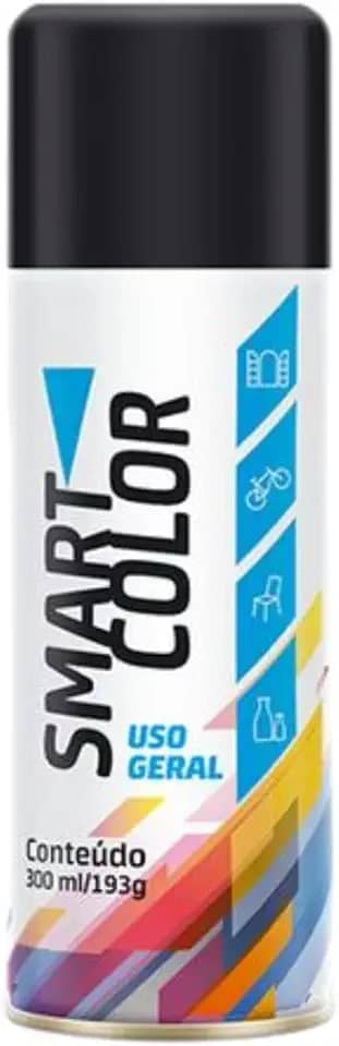 Tinta Em Spray 300ml Para Madeira, Plástico, Metal, Cerâmica Uso Geral Acabamento Brilhante Cores Unidade Escritex (Preto)