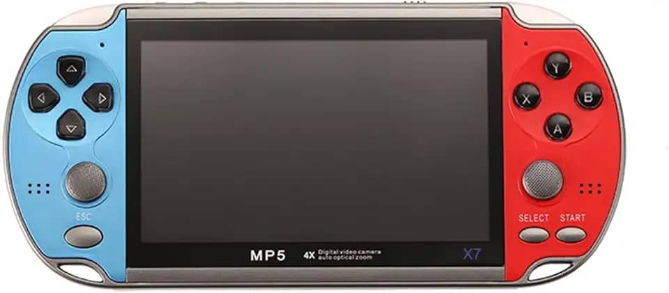 Console de Jogos Portátil X7 Plus + de 1.000 Jogos + Fone de ouvido Cartão de Memória 8GB Console de Video Game Portátil de 5,1 polegadas - YODHE