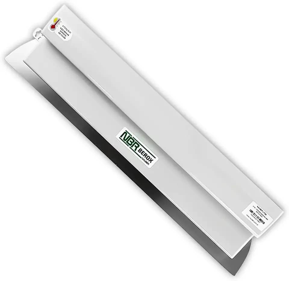 Nauber Desempenadeira Berox 60cm em Aço Inox Nbr Branca Profissional para Acabamento e Nivelamento Massa Corrida e Textura - Branca