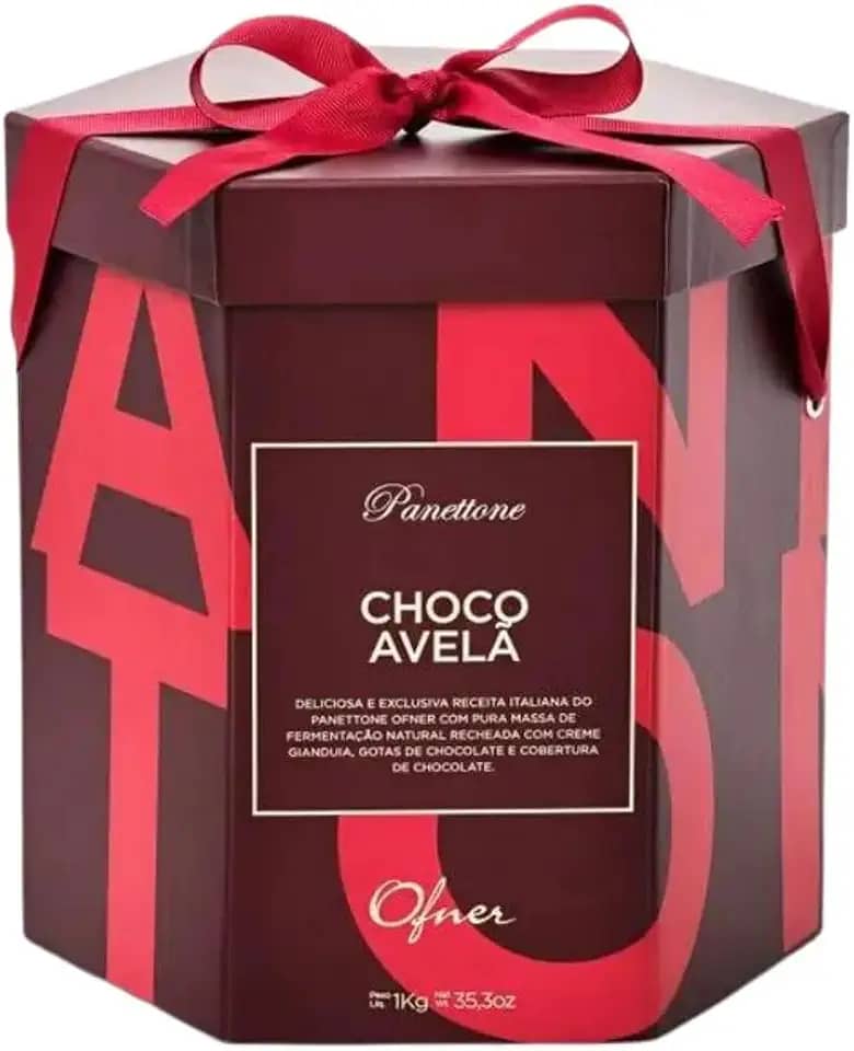 PANETONE OFNER CHOCOLATE COM AVELÃ 1KG