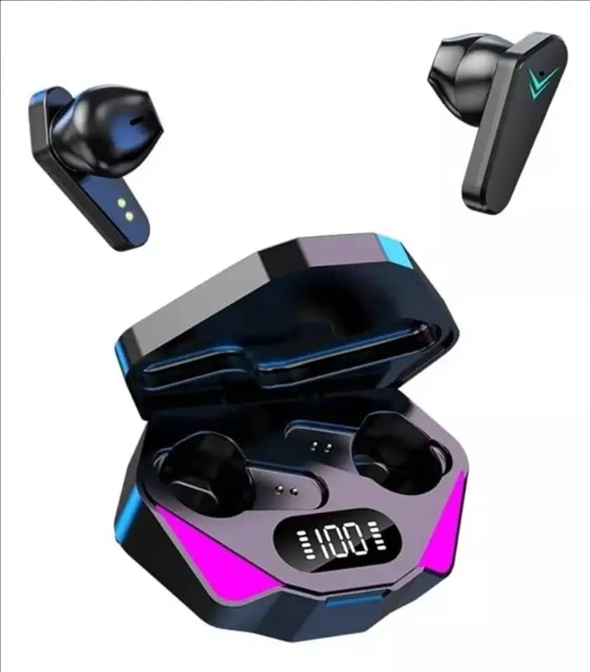 HPPZDQ X15 Fone de Ouvido Sem Fio TWS Bluetooth Preto Auricular Controle de Toque Gamer - Com LED, Comandos Touch, Cancelamento de Ruído, Microfone, Longa Bateria, Carga por Indução, Case