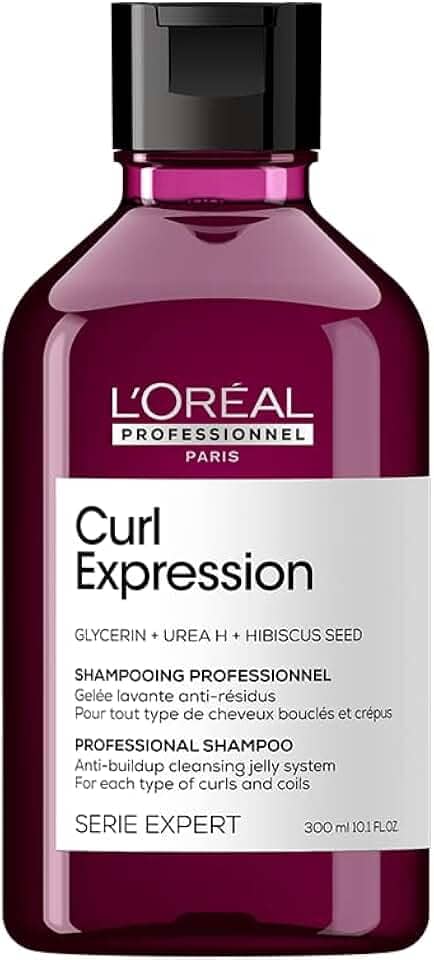 L'Oréal Professionnel Shampoo Antirresíduos Curl Expression, Limpa suavemente e elimina o acúmulo de resíduos, Para cabelos cacheados e crespos, Sem sulfato, sem parabenos e sem silicone, 300ml