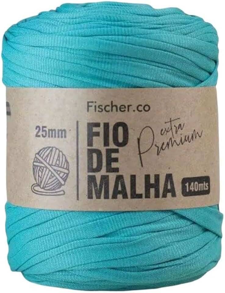 Fio de Malha Extra Premium Fischer 25mm x Rolo com 140m (01 AZUL BONDE)