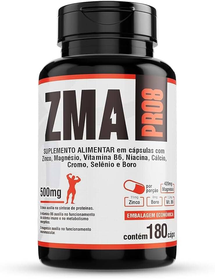 Floral Ervas do Brasil, Zma Pro8 180 cáps Magnésio Zinco Boro Cromo Selênio Cálcio