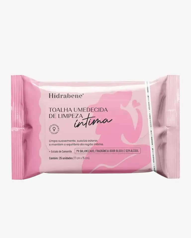 Hidrabene Toalha Umedecida de Limpeza Íntima