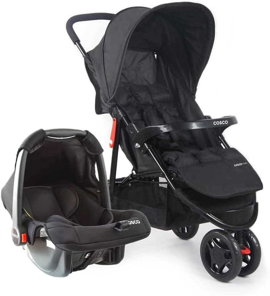 Cosco Kids, Travel System Toffy, Preto Absoluto