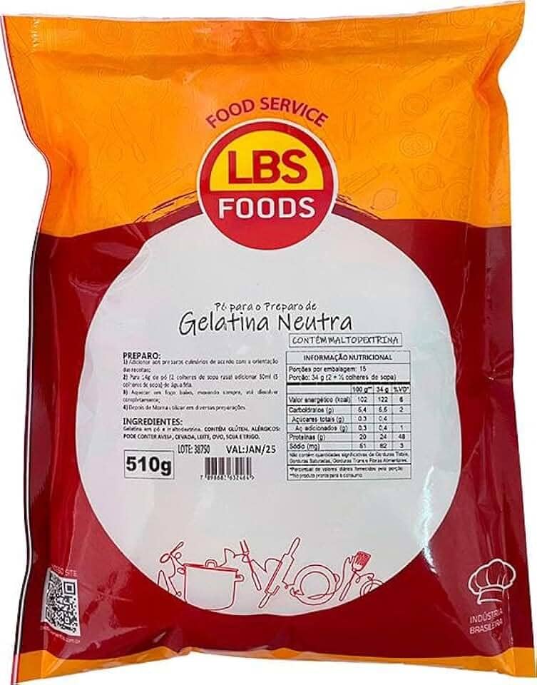 Gelatina Sem Sabor 510g LBS