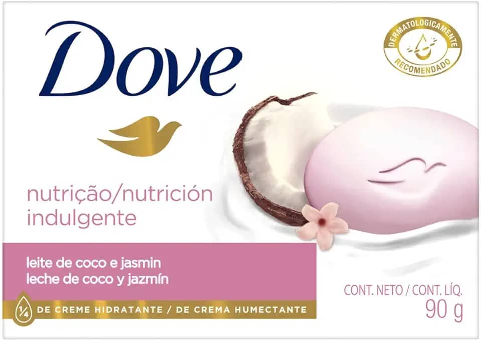 Sabonete em Barra Dove 90G Leite de Coco, DOVE, Branco