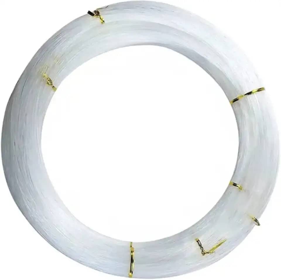 Linha de Nylon Meada 100 Metros Monofilamento Para Pesca Pesada Profissional Azul Branco Verde