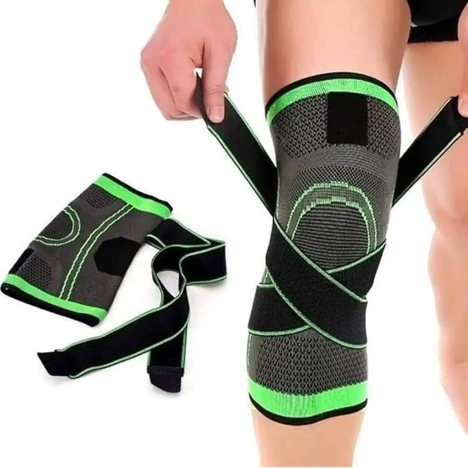 Joelheira de Compressão, Alívio de Dor no Joelho, com Faixas de Pressão Bilateral, Anti-Torção