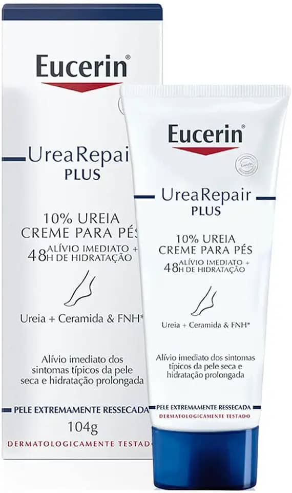 EUCERIN Creme Hidratante para Pés Urea Repair Plus 100ml, Hidratação Intensiva, Ureia, Pele Seca e Extra Seca