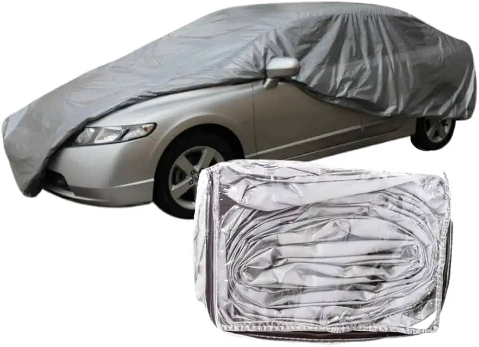 Capa Protetora para Carro Jacaré Texturizada - Impermeável, Proteção Contra Sol, Chuva, Arranhões e Poluentes - Ajuste Auto Ajustável e Compacta (M)