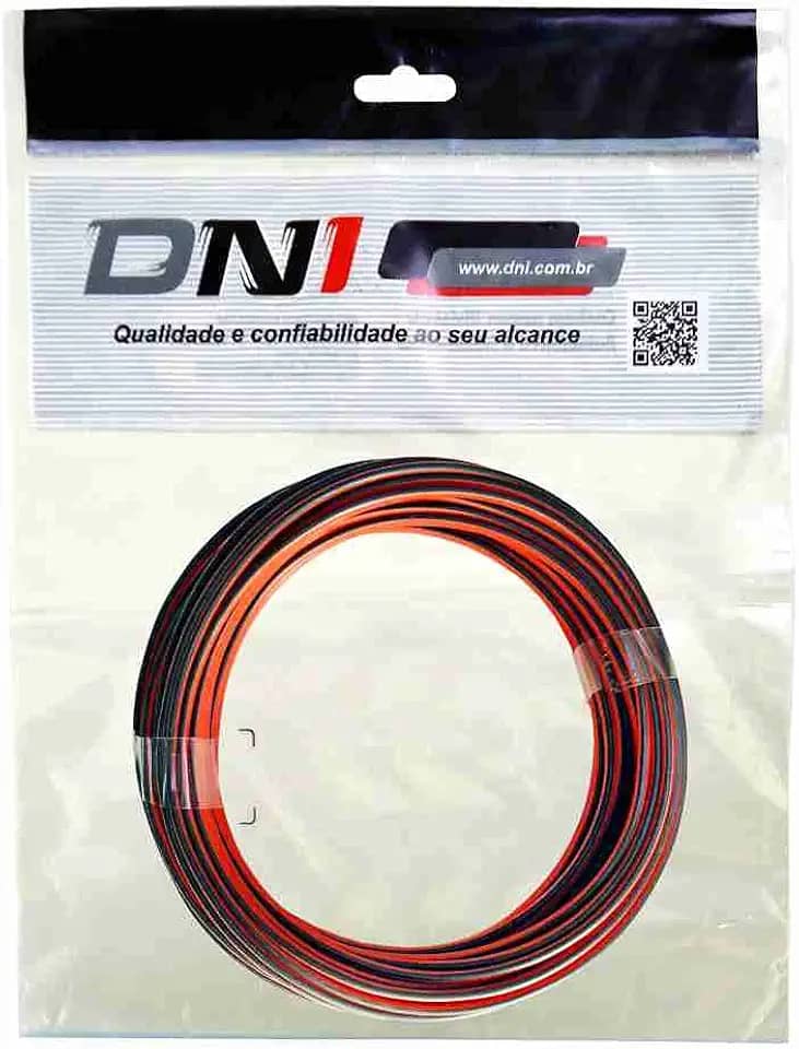 DNI P2X16BIC-15 Cabo Paralelo para Som Flexível, Bicolor, 2 x 16 mm² x 15 m