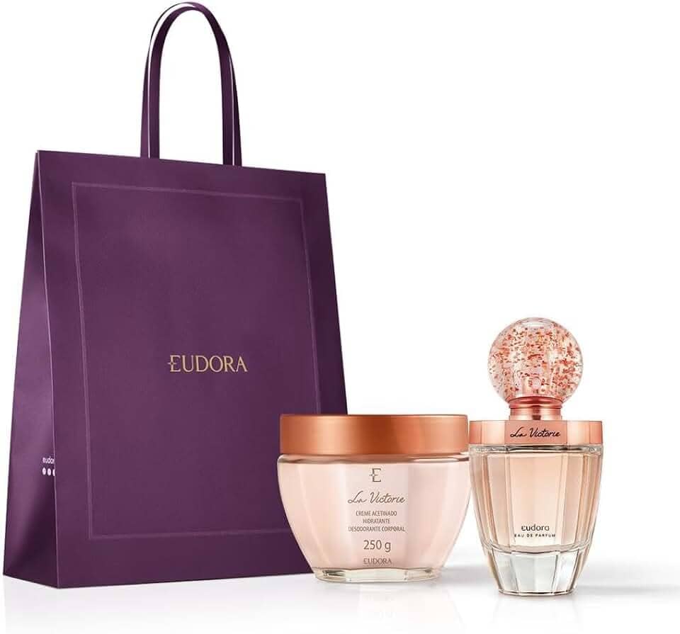 Combo La Victorie: Eau de Parfum 75ml + Creme Acetinado Hidratante 250g + Sacola M