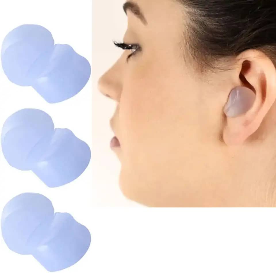 Protetor Auditivo Diminui Barulho Para Dormir Estudar Auricular 100% Silicone Ouvidos 06 Unidade Para Natação