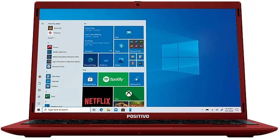 Notebook Positivo Motion Q464C Red Quad Core 4GB 64GB Tela 14' Windows10