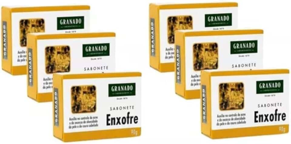 Limpeza De Pele Sabonete Granado Enxofre 90g Com 6 Antiacne