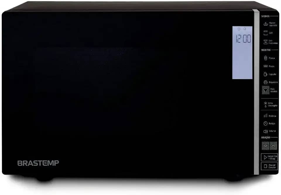 Micro-ondas Brastemp 32 Litros Preto com Grill e Painel Integrado - BMG45AE 220V