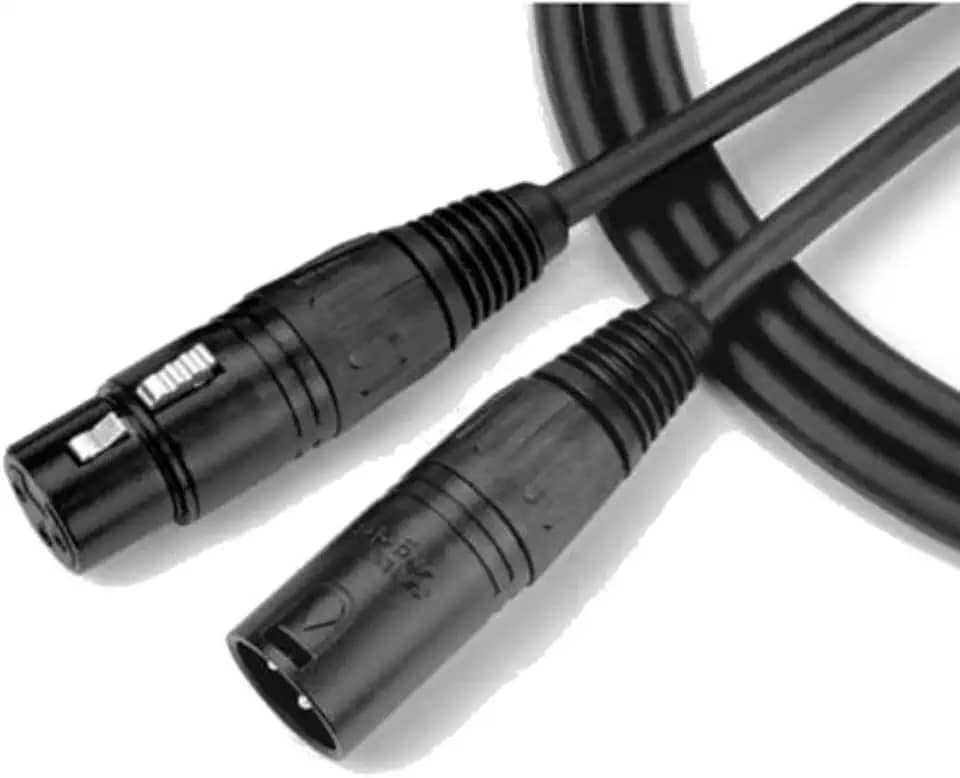 CABO PARA MICROFONE XLR MACHO/XLR FEMEA NINJA LW 30FT 9,15 METROS PRETO - SANTO ANGELO