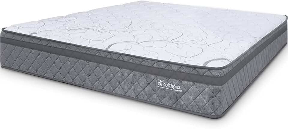 Colchão Queen Espuma D45 Extra Firme Antialérgico Certificado 158x198x24cm BF Colchões