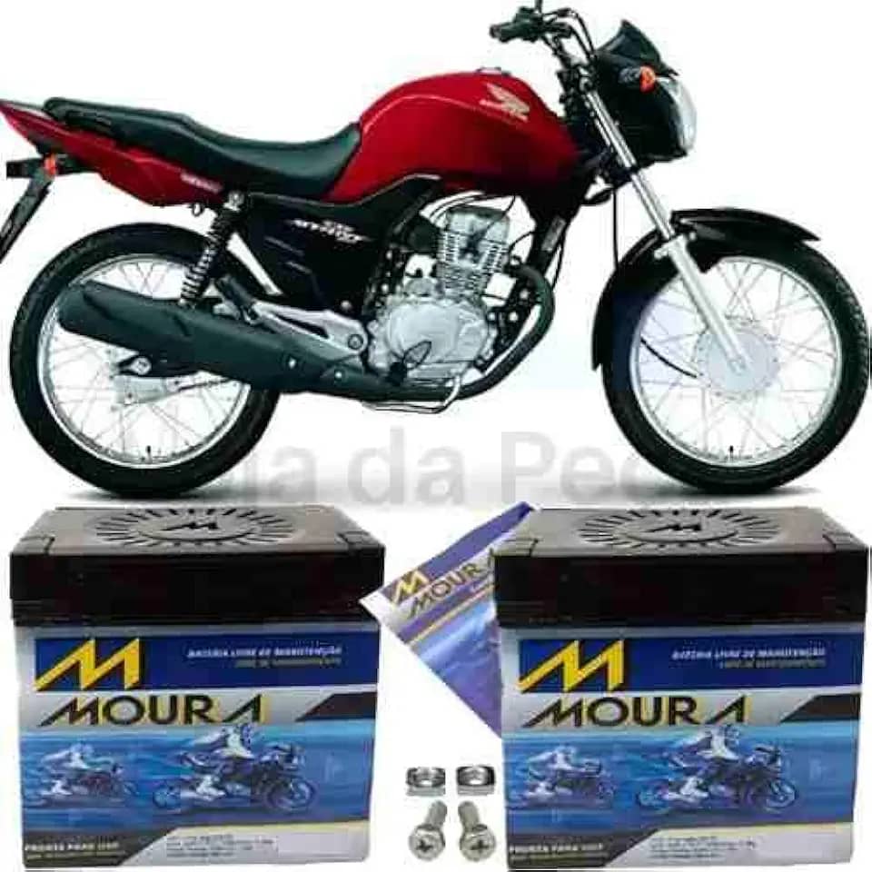 Bateria De Moto Moura Original Top Cg 150 Start 2005 À 2016