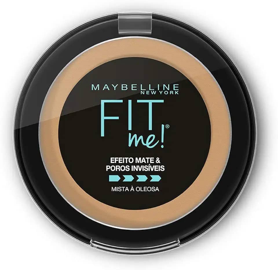 Maybelline NY Pó compacto Efeito Mate e Poros Invisíveis Fit Me Médio Neutro N05