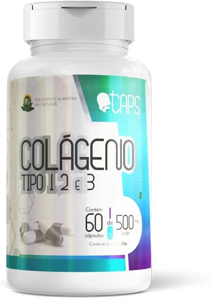 COLÁGENO TIPO 1, 2 E 3-500mg (60 Cápsulas) +CAPS (1)