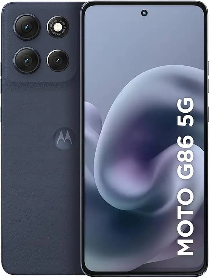 Smartphone Motorola Moto g86 5G - 256GB 24GB (8GB RAM+16GB Ram Boost) Tela 1.5K pOLED, 50MP Sony camera OIS Moto AI, videos em 4K, IP68 + IP69 - Grafite