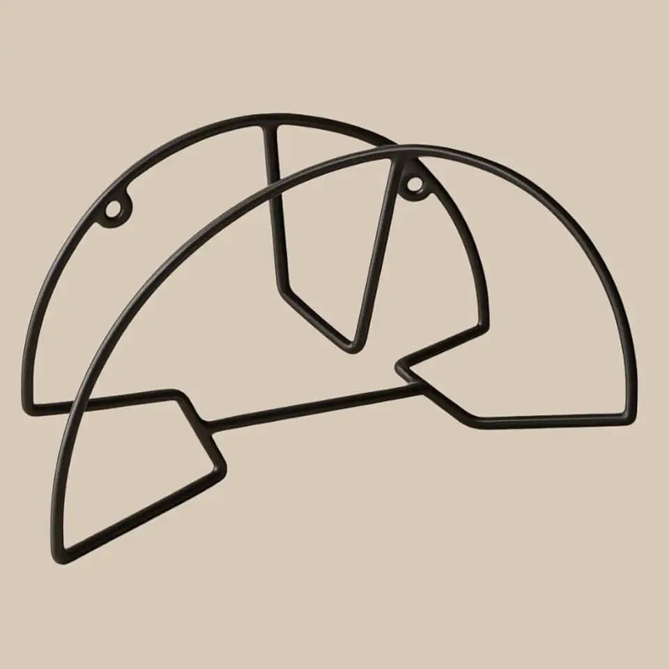 Suporte Mangueira Para Jardim De Parede Reforçado Preto Fosco