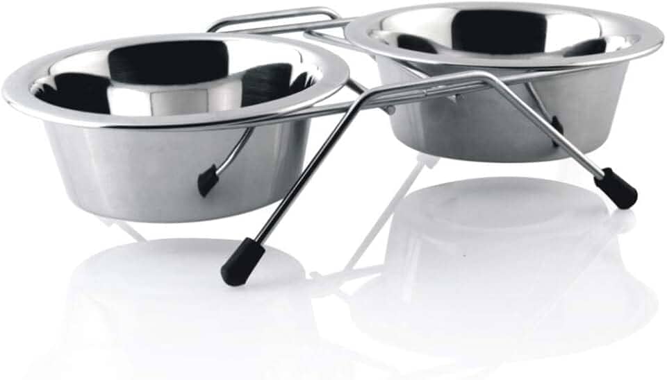 Chalesco Comedouro Duplo para Cães 360 ml