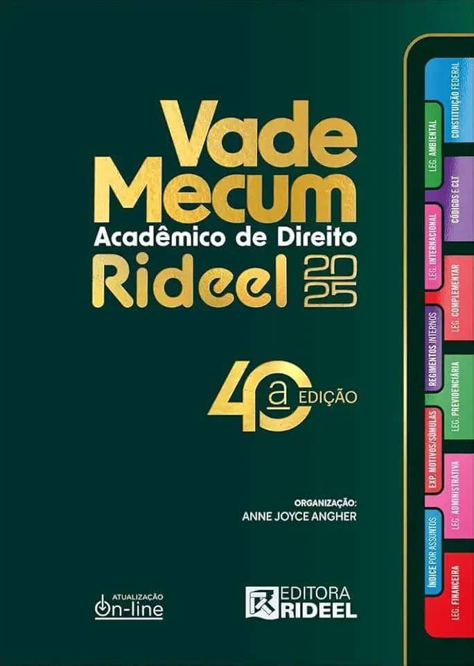 Vade Mecum Acadêmico de Direito Rideel 2025 - 1º Semestre - 40ª Edição